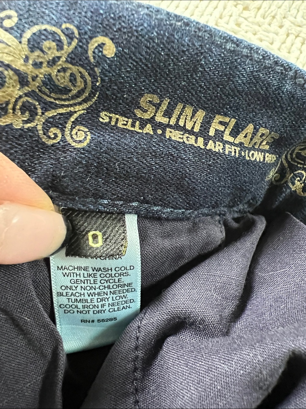 Express Stella Slim Flare Low-rise Regular Fit Jeans Size 0 - Picture 14 of 14